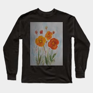 Poppies of the Orange variety Long Sleeve T-Shirt